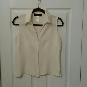 Jones Sleeveless Silk Blouse